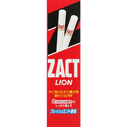 Зубна паста Lion ZACT для видалення нікотинового нальоту та запаху тютюну 150 г